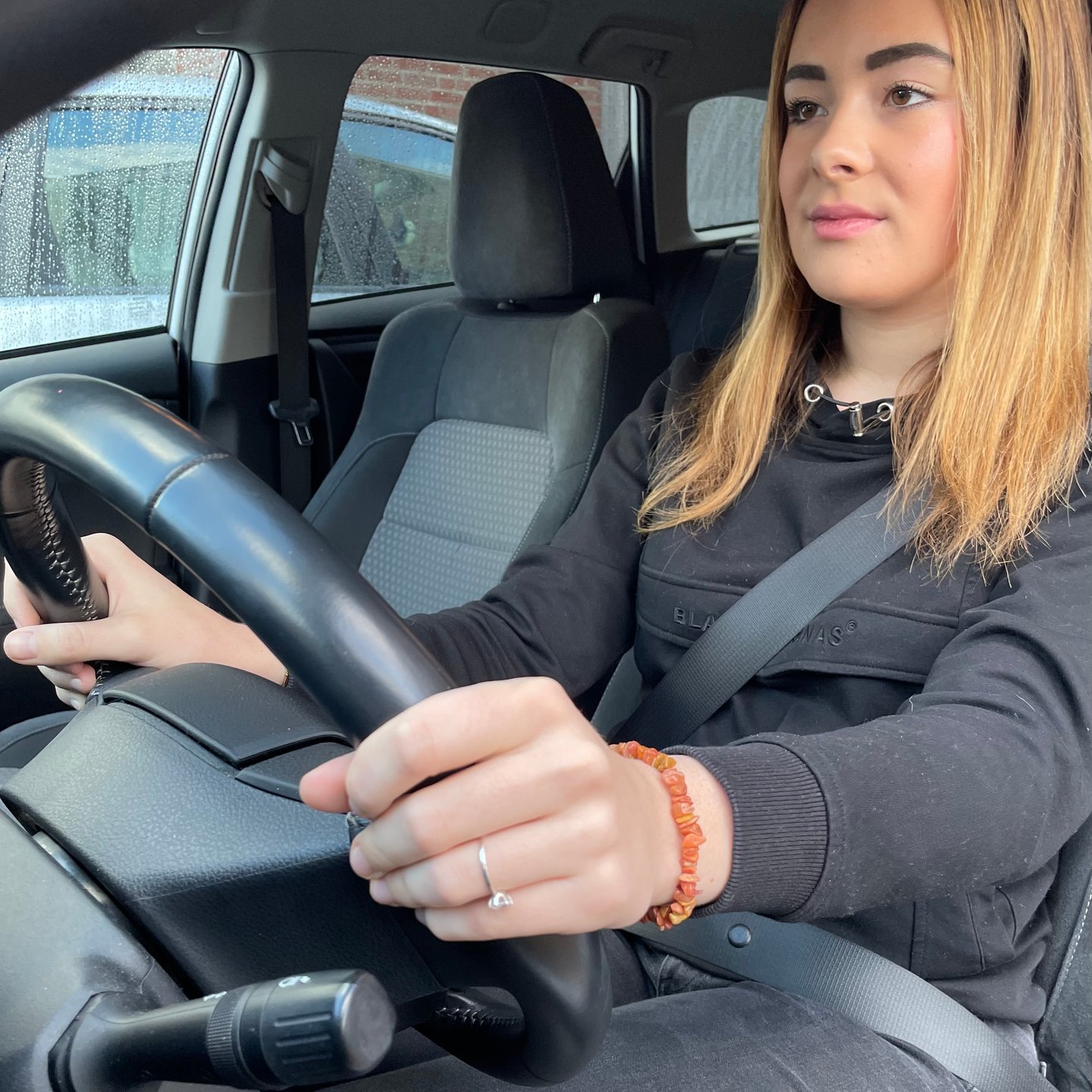 Leerling tijdens een rijles in Beesel